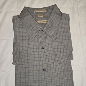Milano Men's Gray Micro-Check Lightweight Shirt Jacket
